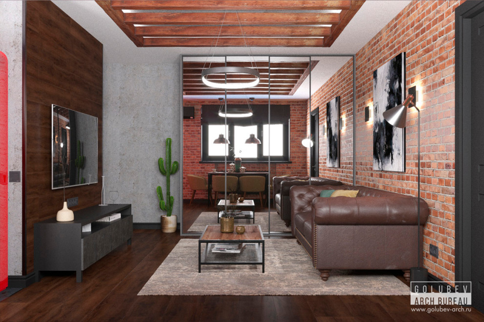 Дизайн апартаментов в стиле лофт, г. Красноярск ,45 м2