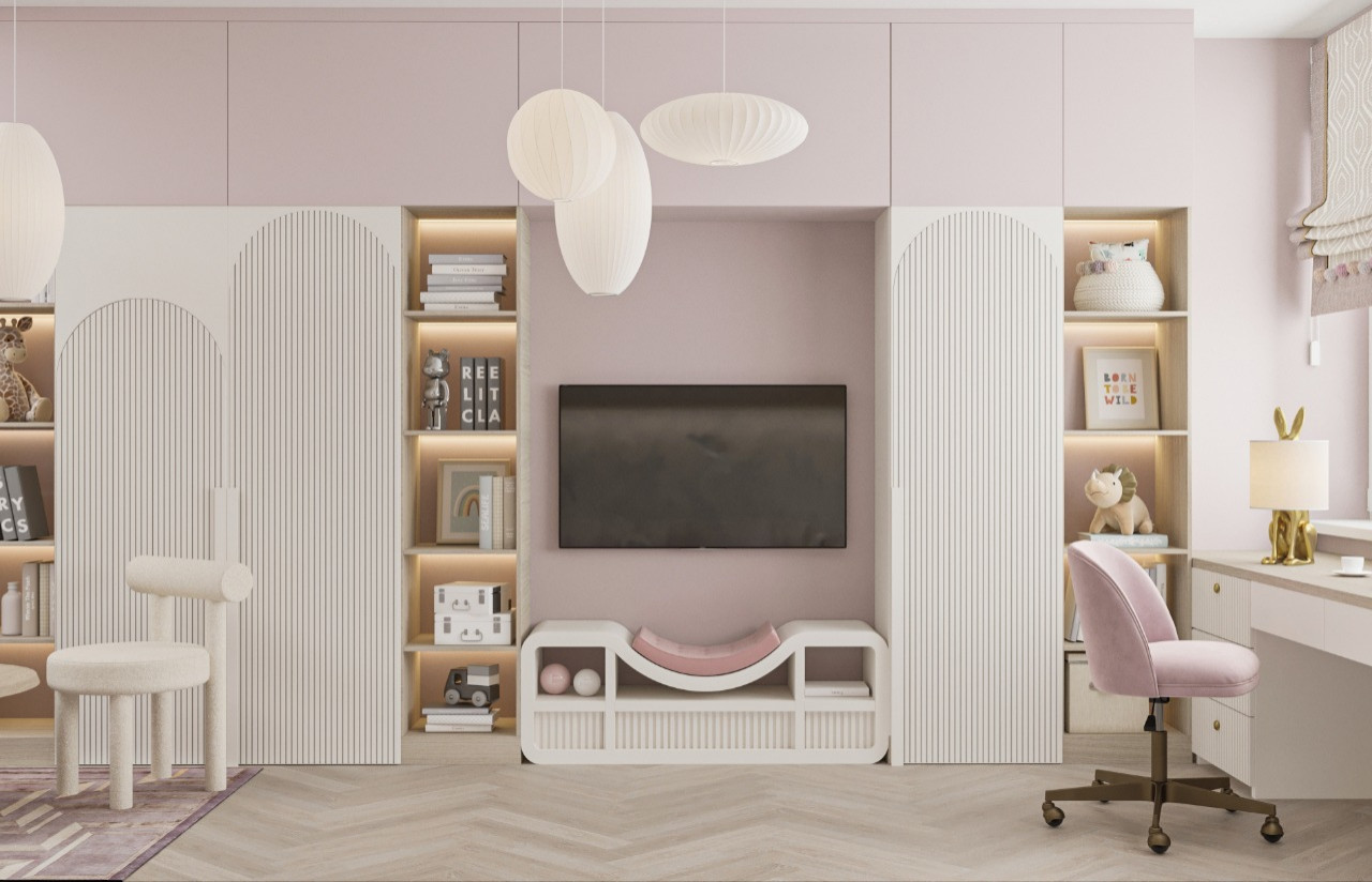 Gentle girl's bedroom