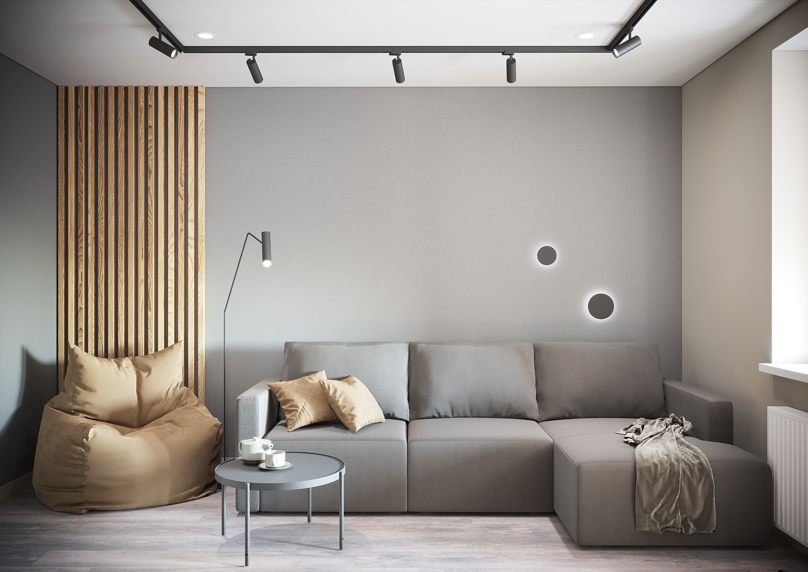Two-room apartment for a single man