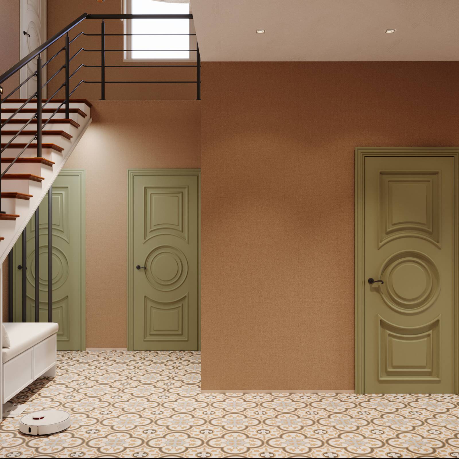 Дизайн 2х этажного дома в стиле эклектика