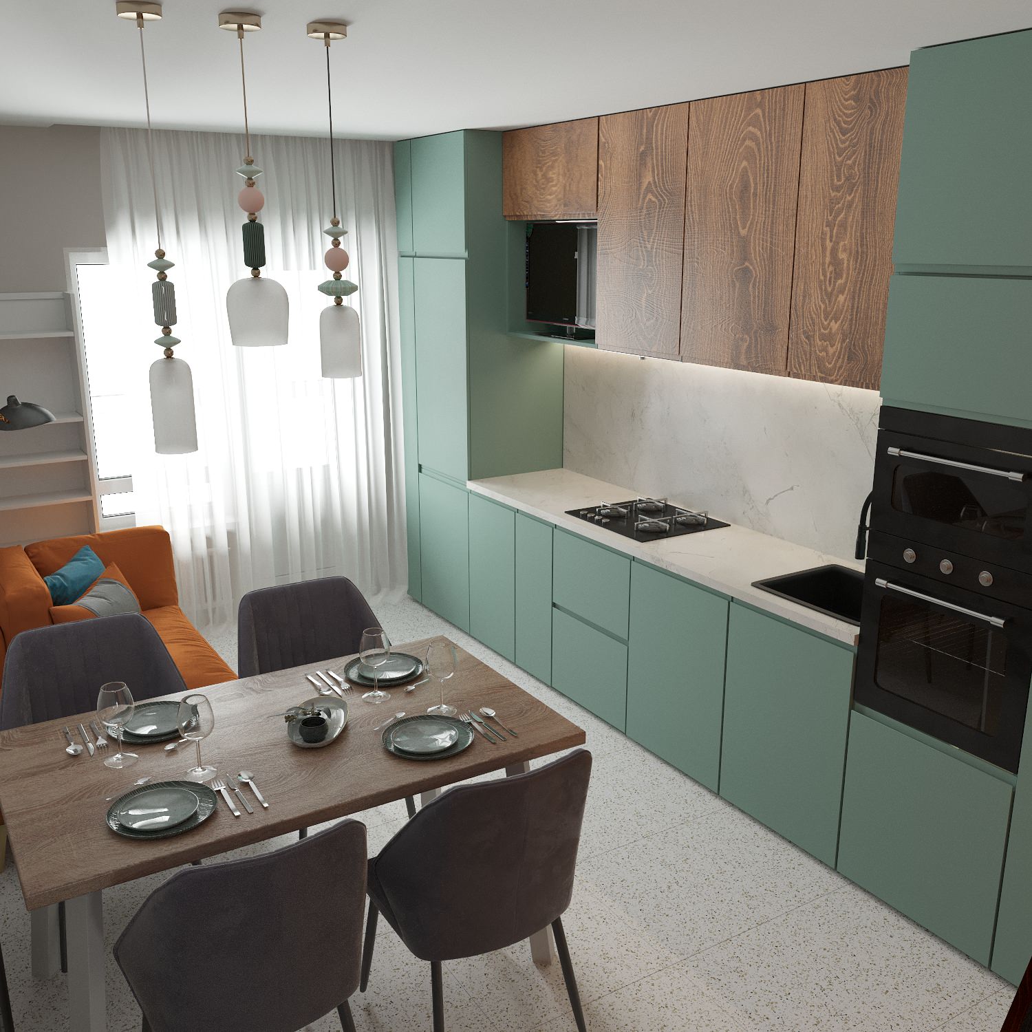 Обложка проекта: Дизайн-проект квартиры 67 м.кв. ЖК "Союз"