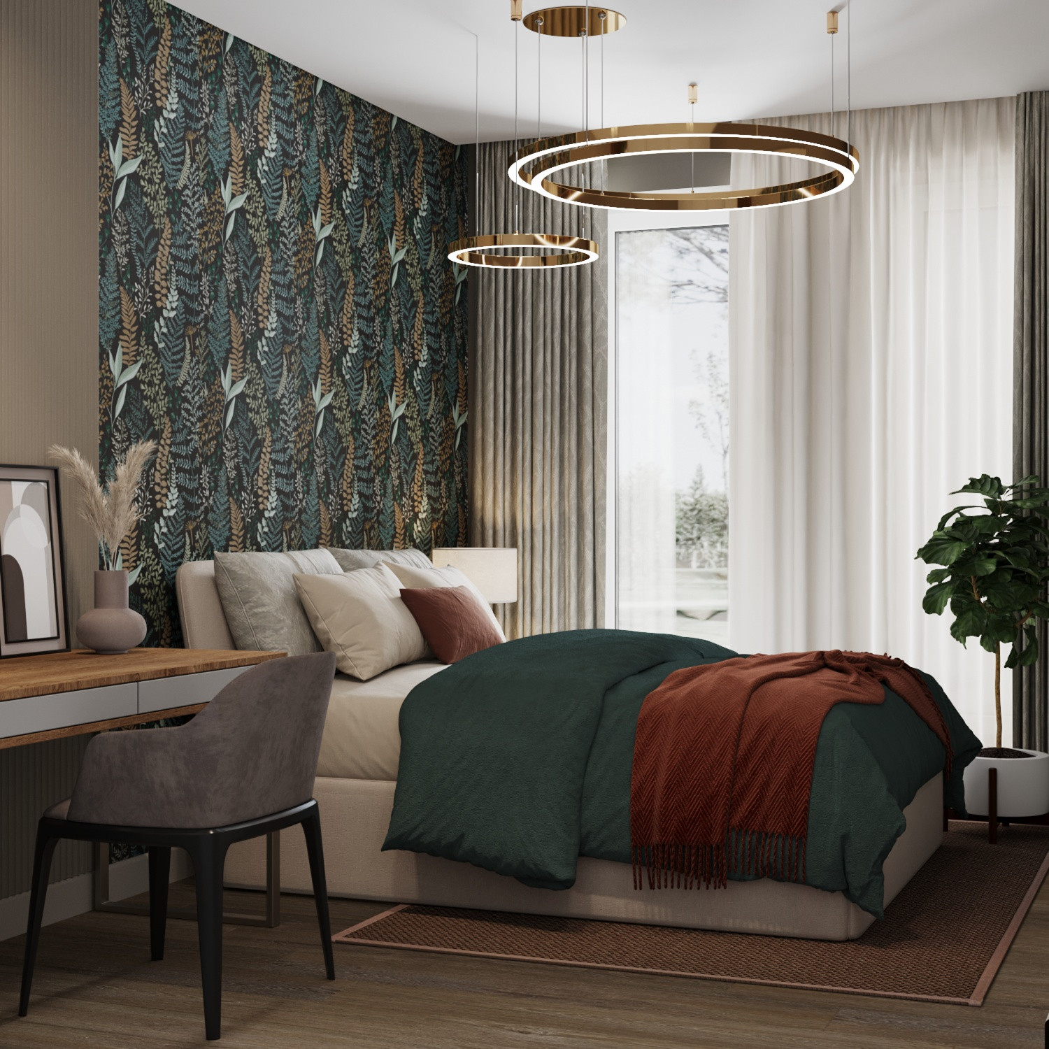 Дыхание леса, спальня