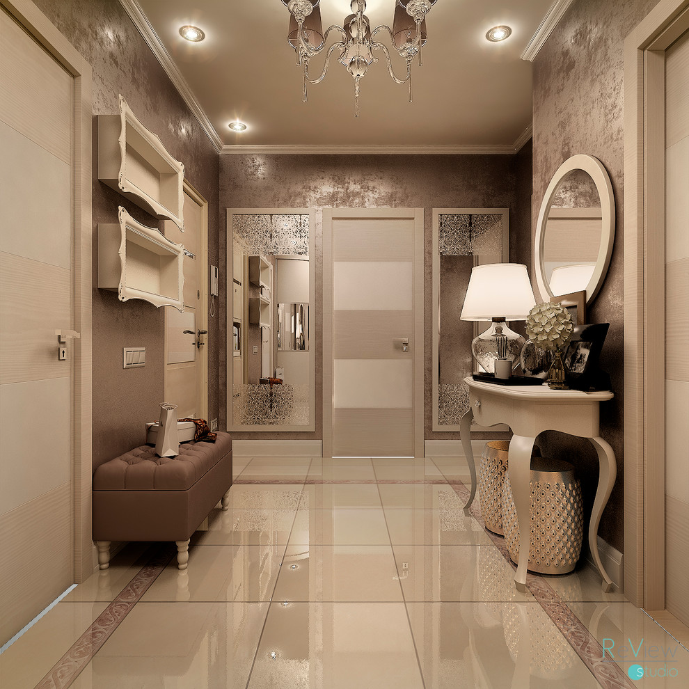 Обложка проекта: Прихожая трехкомнатной квартиры в г. Пятигорске