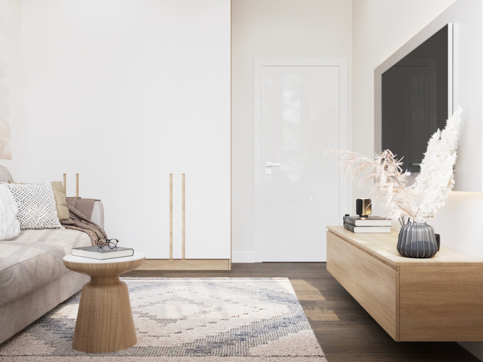 Гостевая комната в скандинавском стиле в ЖК "Скандинавия" Москва