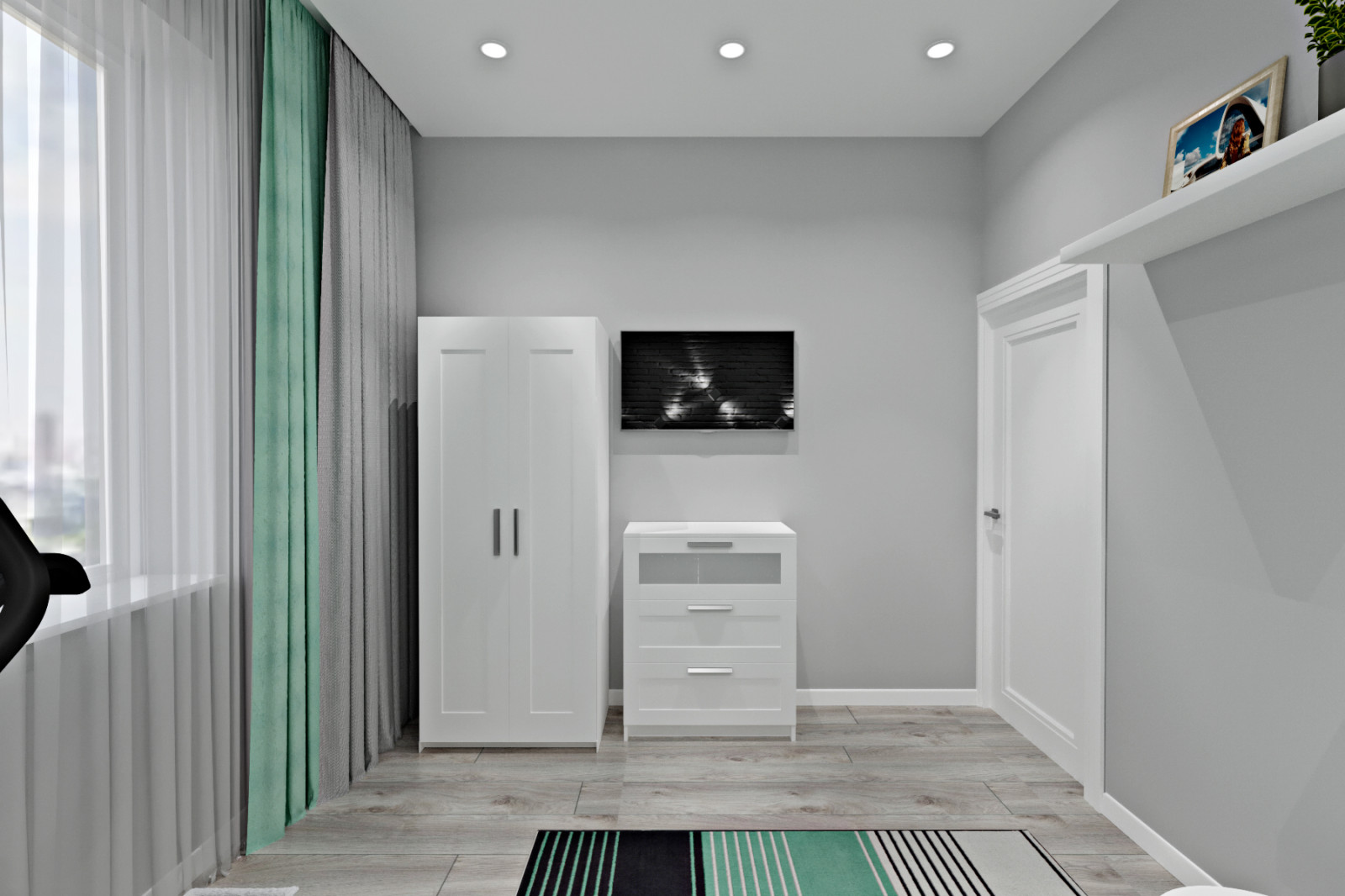 Концепция одноэтажного дома для семейной пары