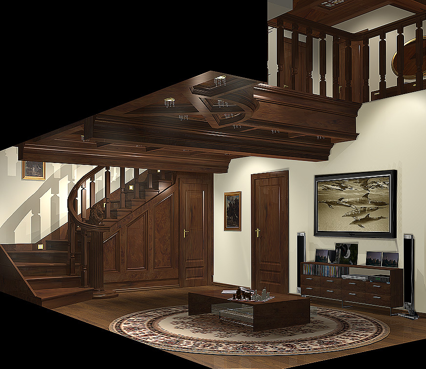 Малоэтажная архитектура, интерьеры коттеджа.