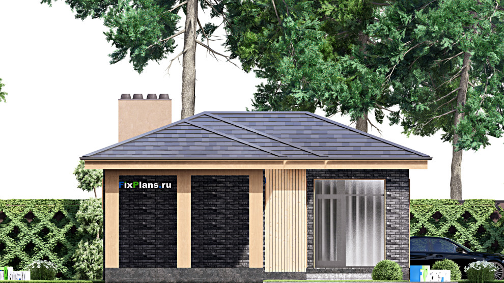 Проект одноэтажного дома 16х9м S158м2 F-15470