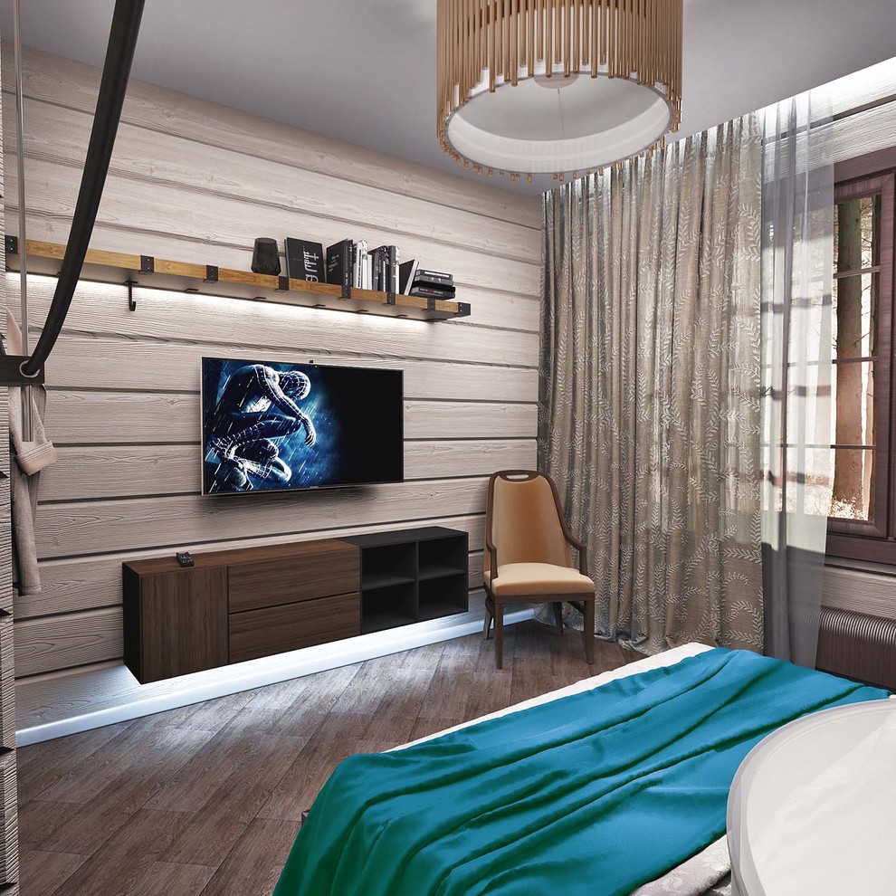 Дизайн интерьера деревянного дома 394 кв.м.