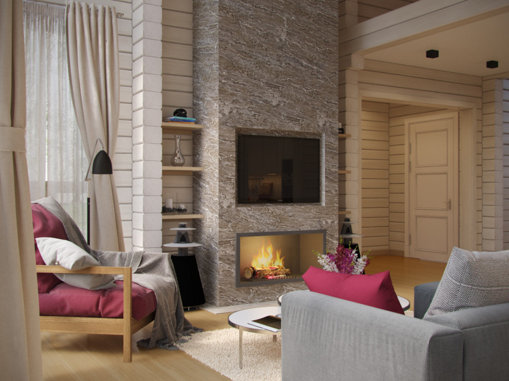 Обложка проекта: Загородный дом из клееного бруса