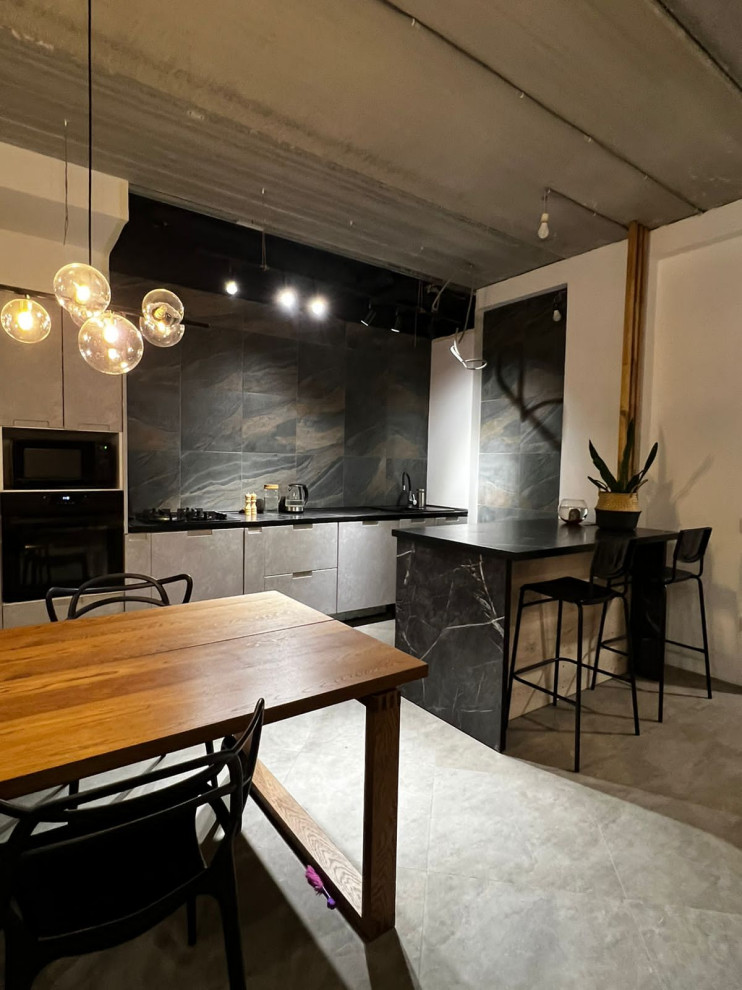 Преображение пространства кухни-гостиной в стиле Лофт