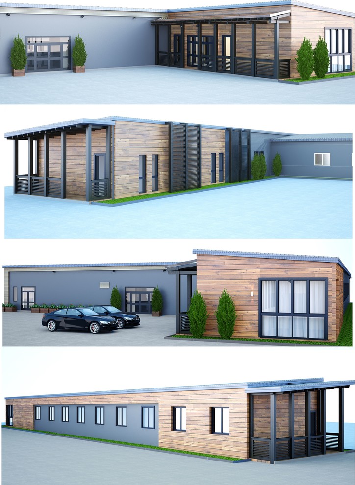 Обложка проекта: Офисы в стиле "Лофт" с яркими акцентами.