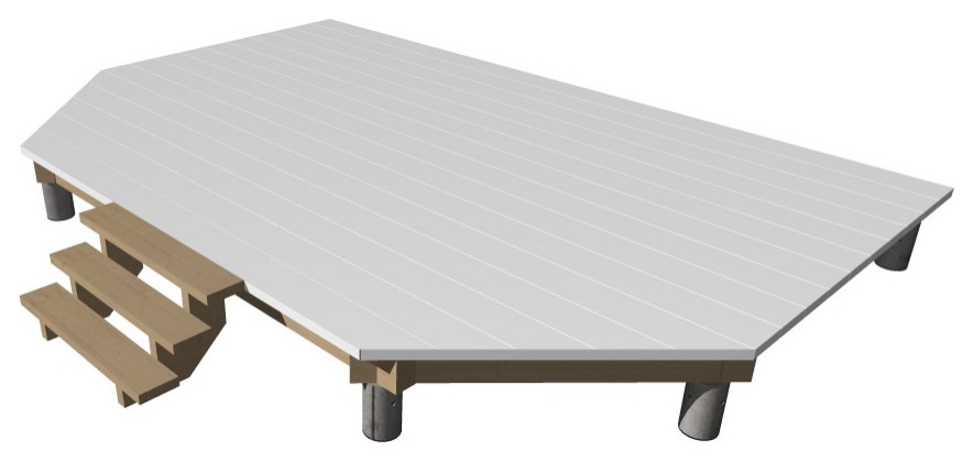 Терраса на валунах