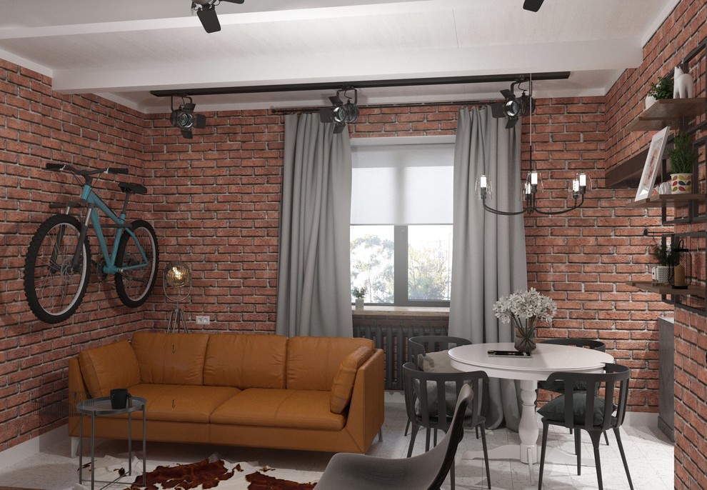 Квартира с "живым" кирпичем