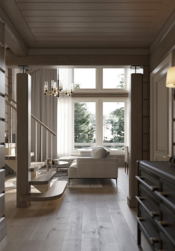 Обложка проекта: Загородный дом из бруса по проекту Honka