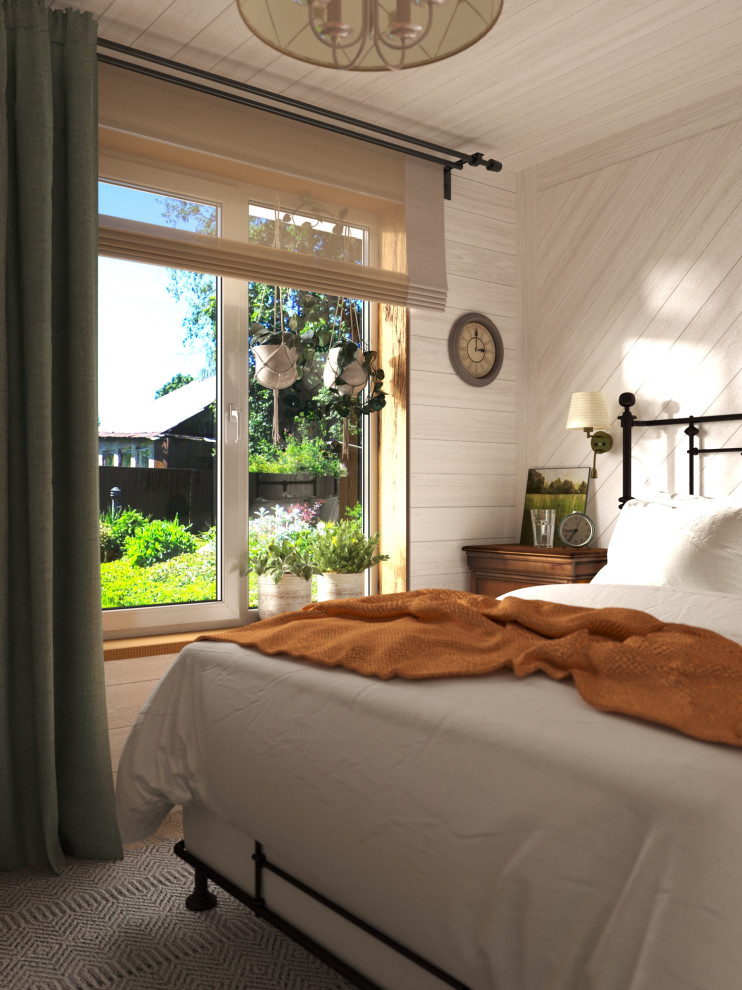 Спальня для родителей в загородном доме