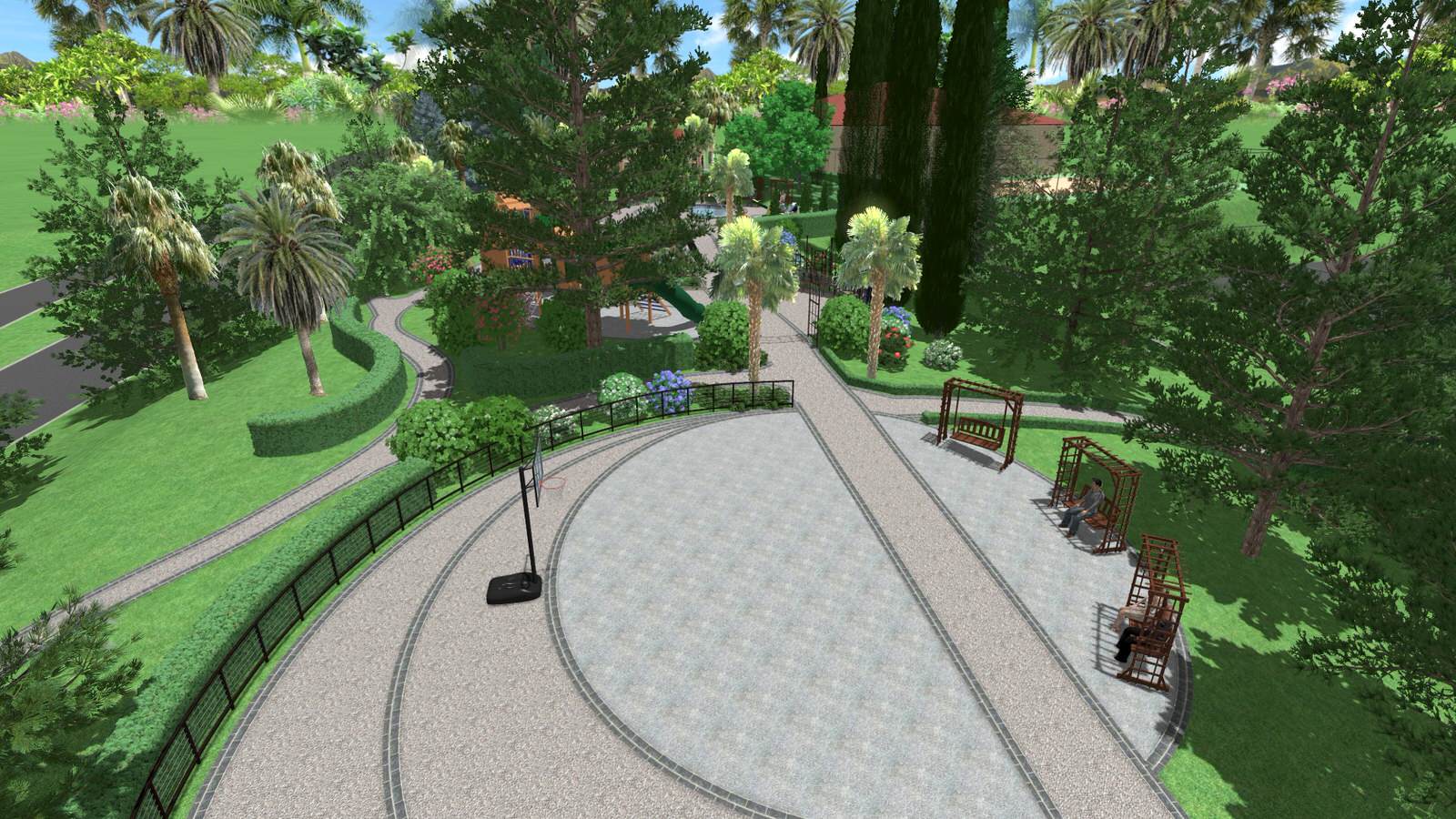 Детская площадка для санатория.