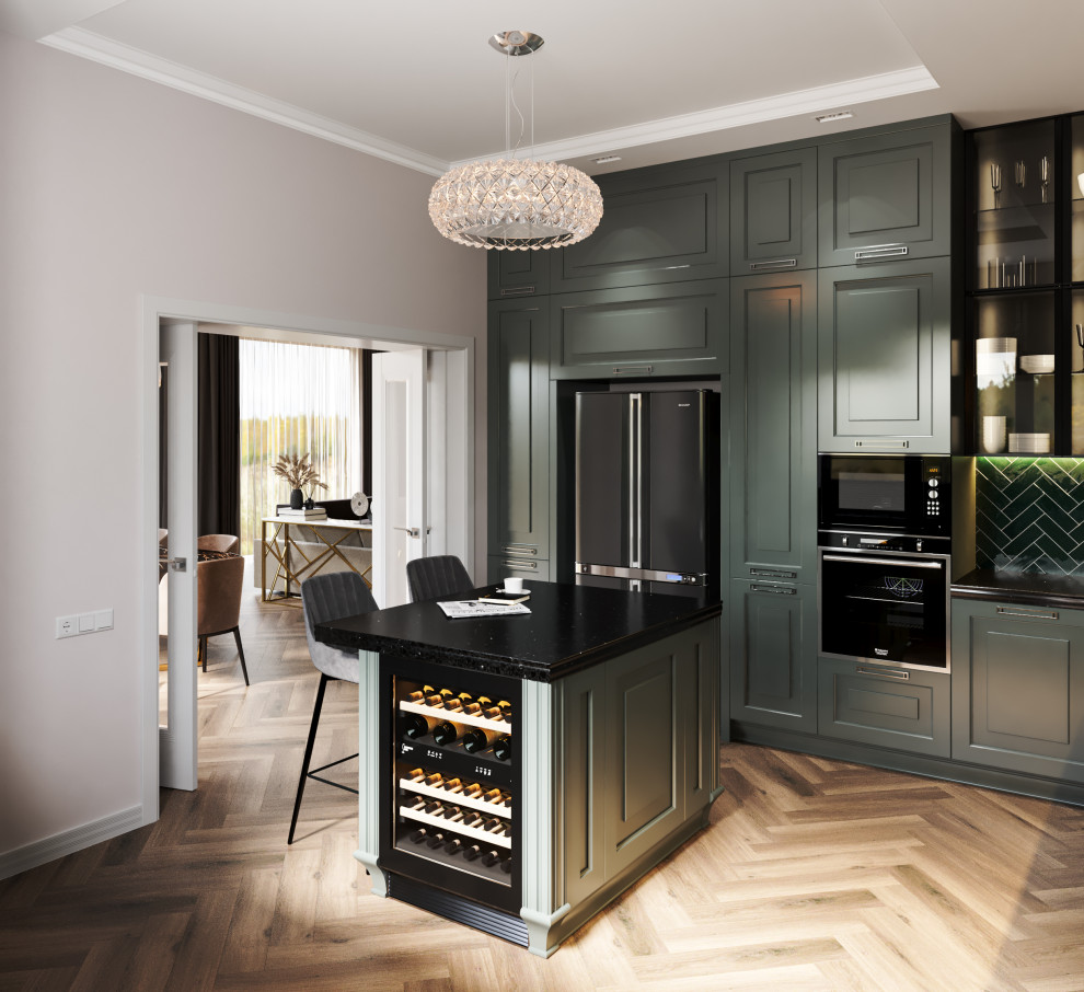 кухня в частном доме вариант 2