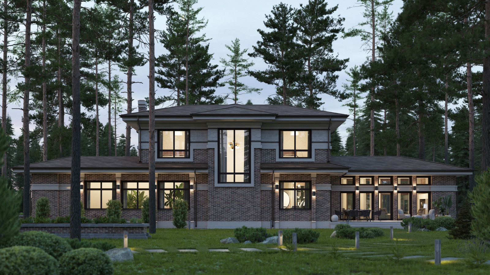 Проект индивидуального жилого дома 004