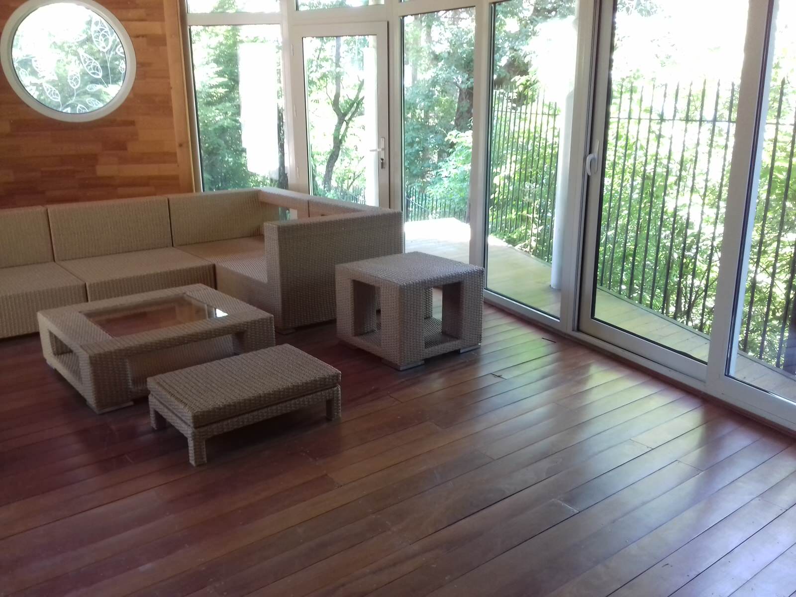 Плетеная мебель для террасы