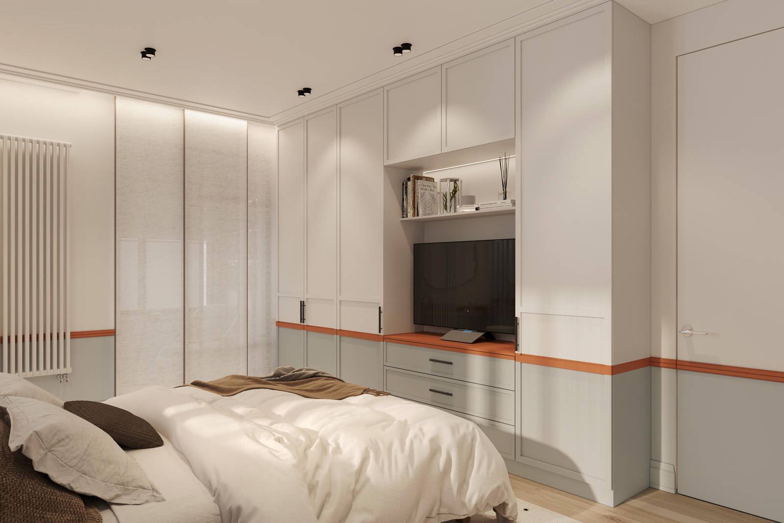 Дизайн интерьера квартиры в скандинавском стиле в ЖК "Московские ворота II"