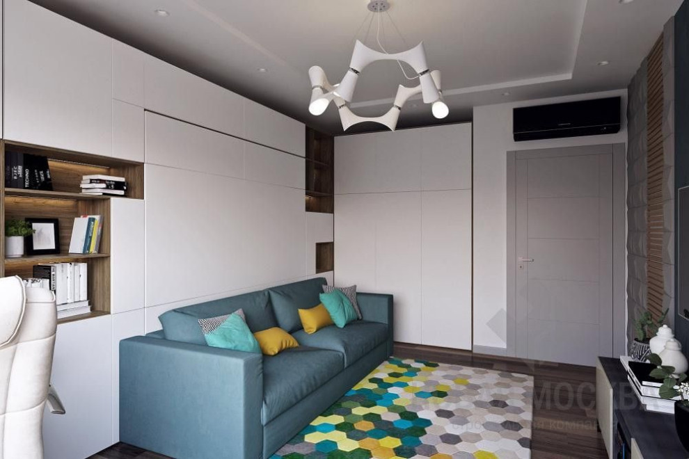 Дизайн-проект двухкомнатной квартиры 64,1 кв.м в ЖК «Татьянин Парк»