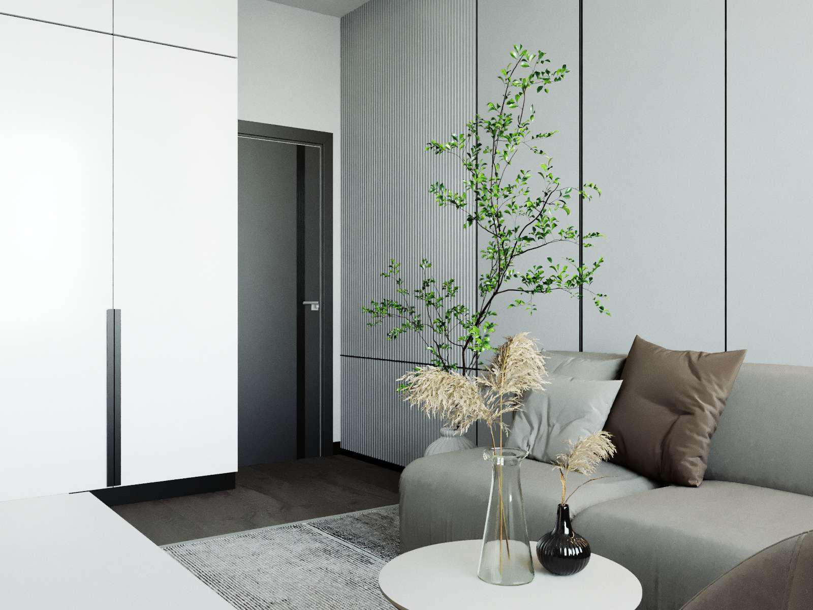 Дизайн-проект  квартира в ЖК «Живописный» 56 м²