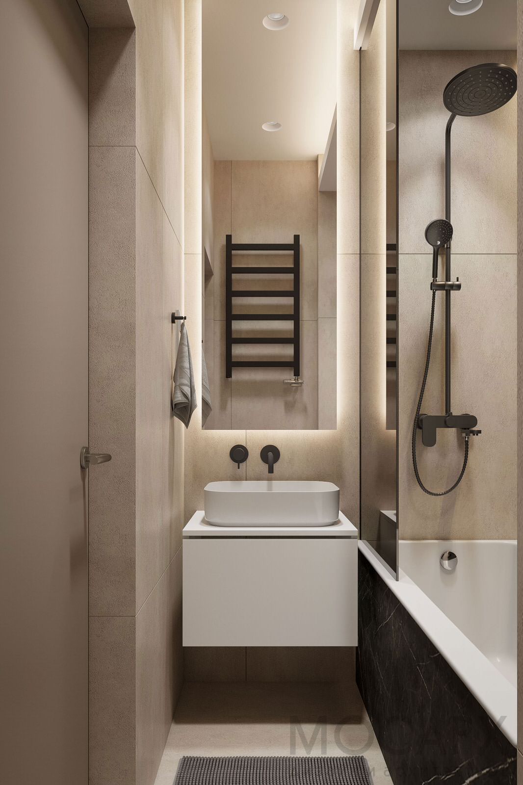 Ванная в ЖК Береговой