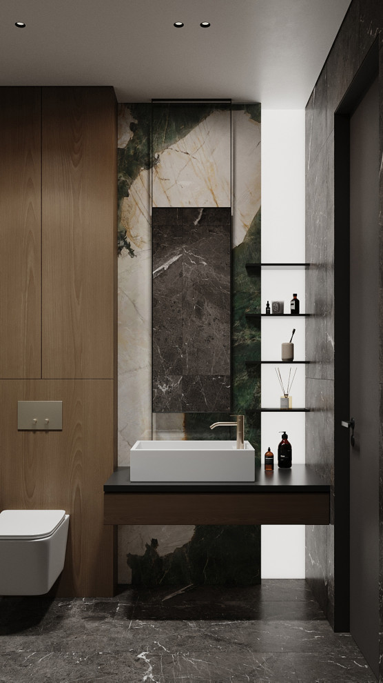 Брутальный интерьер квартиры 85 кв.м. в Москве. Проект