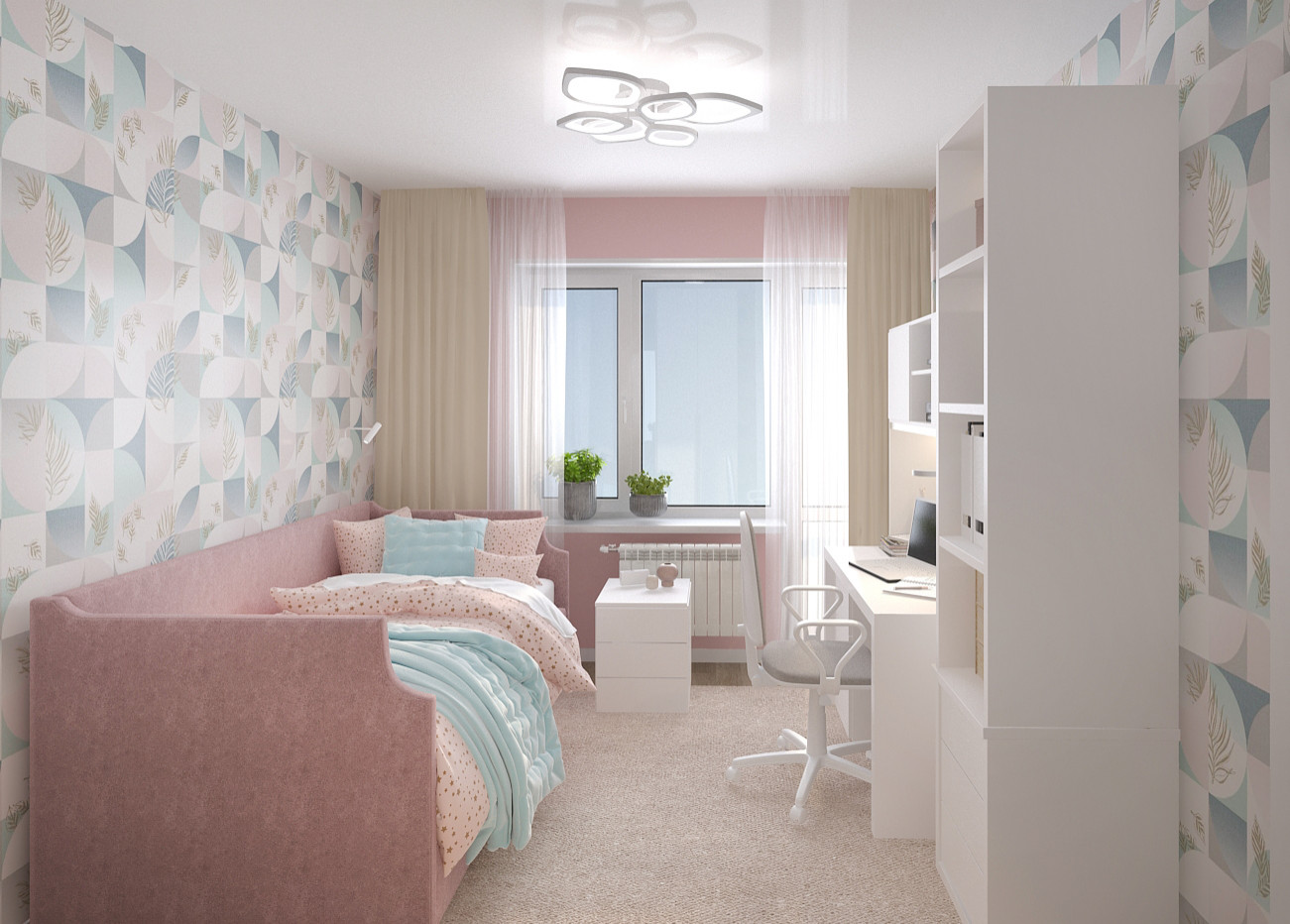 Квартира для молодой семьи в скандинавском стиле