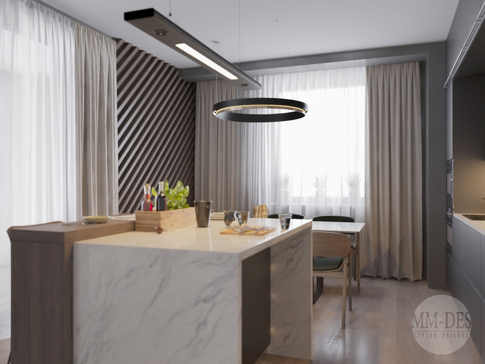 Современная квартира. "Бетонные джунгли"