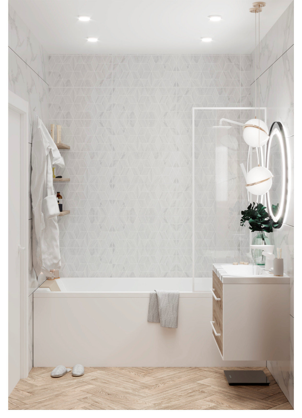 Двухкомнатная квартира в нейтральных тонах