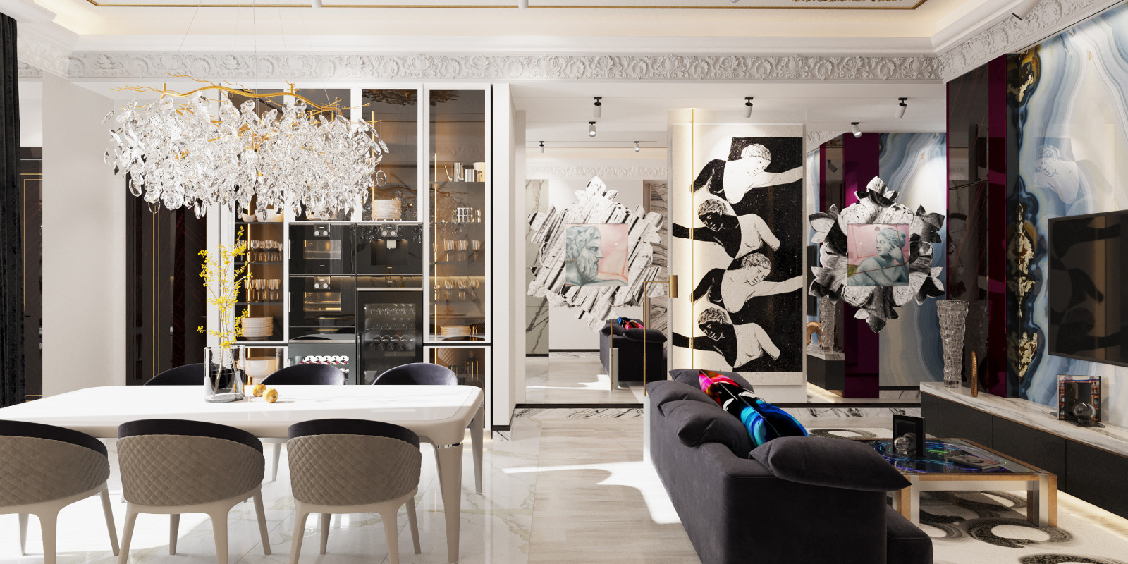 Многомерный интерьер как искусство.