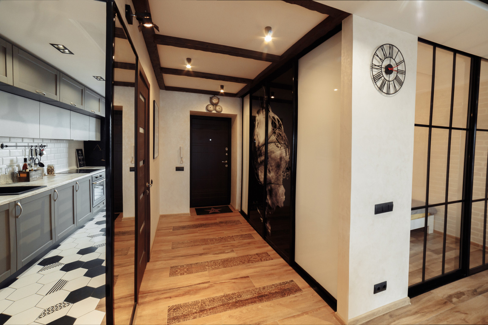 LITE LOFT. Дизайн-проект однокомнатной квартиры 58 м2