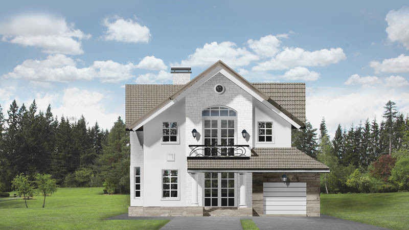 Обложка проекта: Загородный дом 170 кв. м.