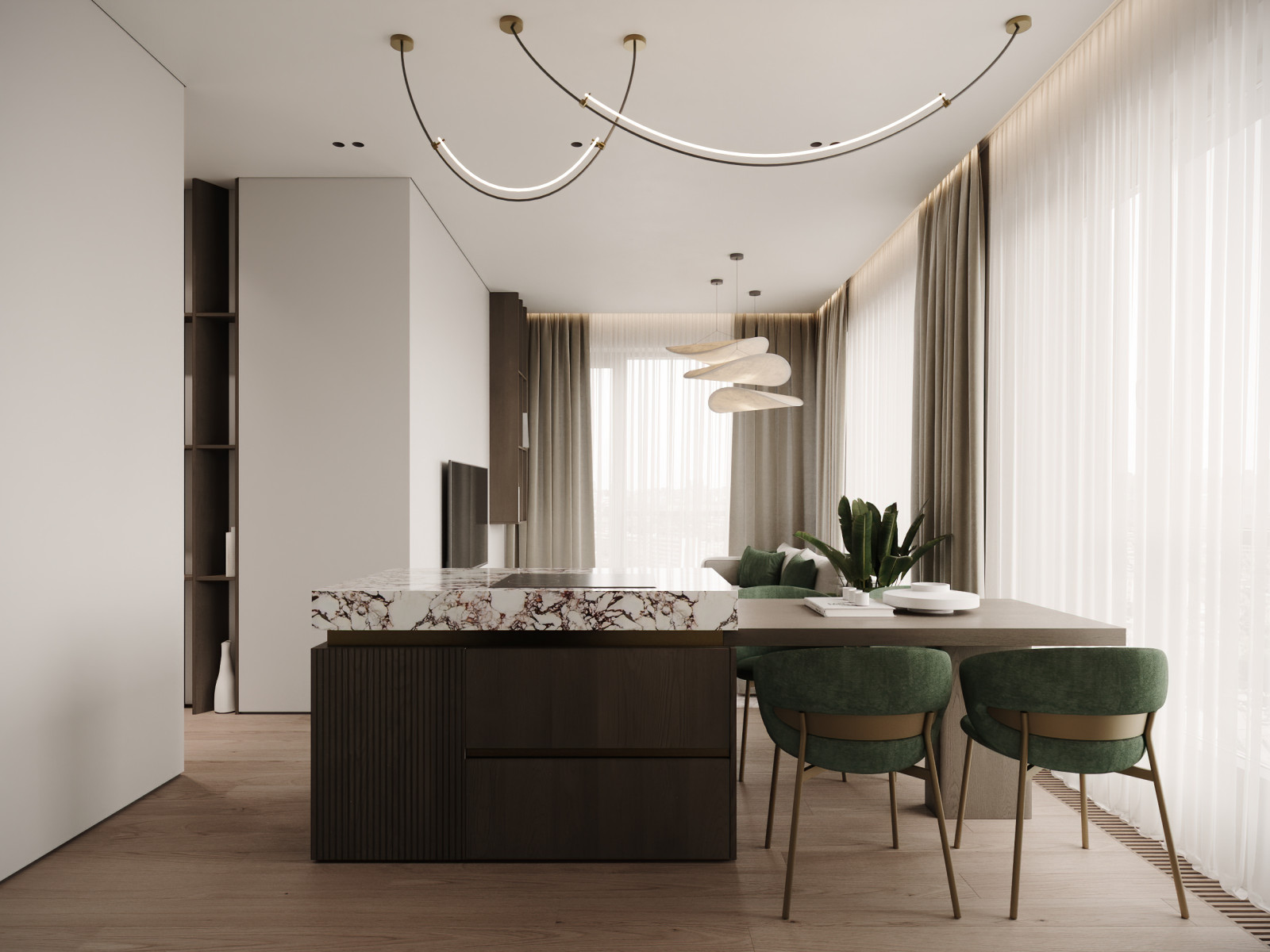 Обложка проекта: ЖК «GloraX Premium Василеостровский», минимализм