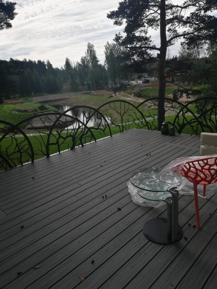 Террасы с дизайнерским решением системы ограждений