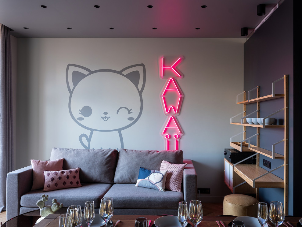 Встроенная вытяжка Konigin Flatbox Black 60 в ТВ проекте.