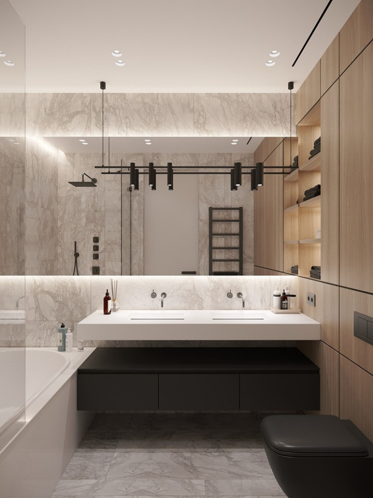 Квартира в современном стиле, ЖК «Duderhof Club», 146 кв.м.