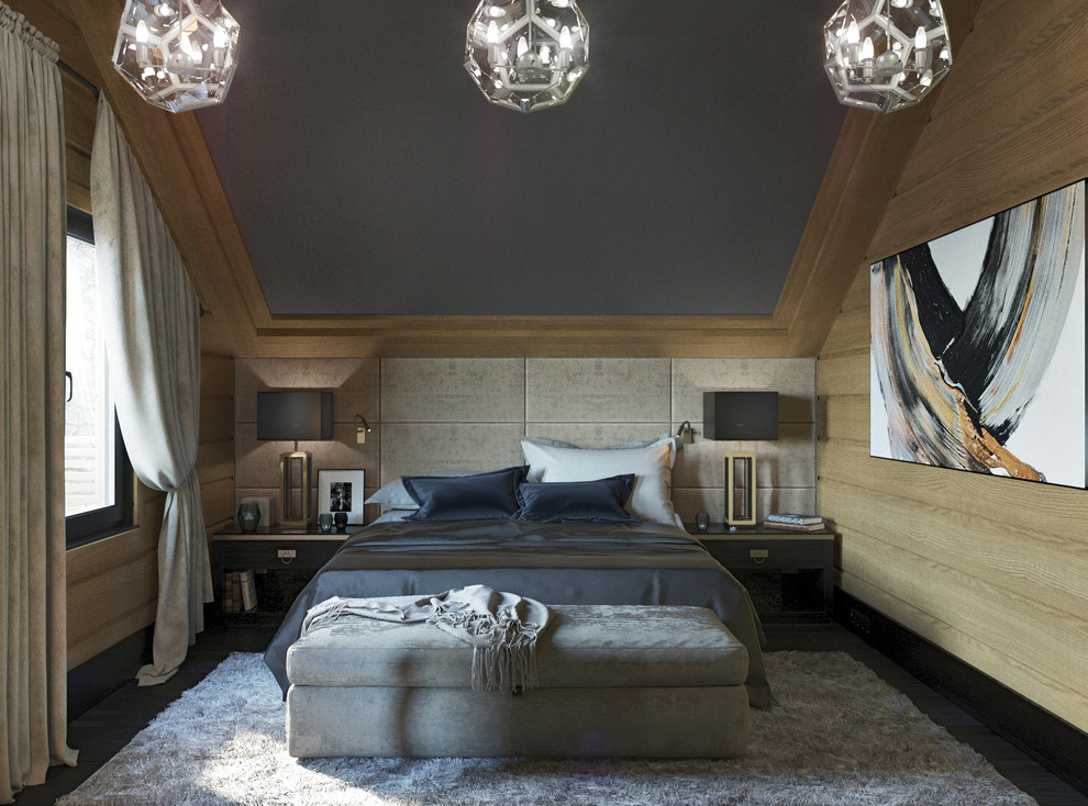 Дом элементами современного шале