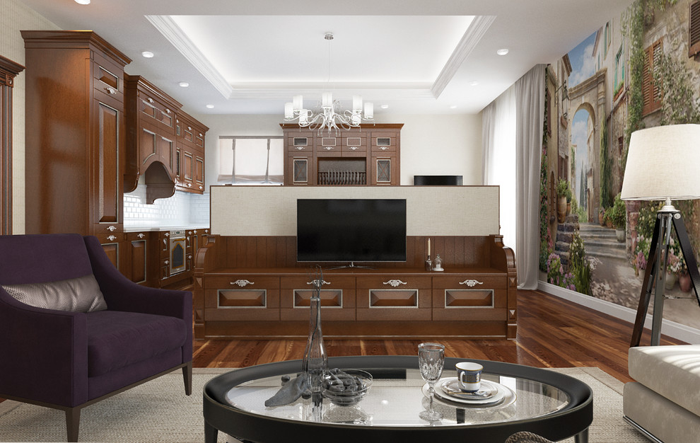 Гостиная в частном доме в Костроме.