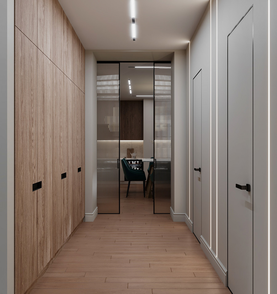 Дизайн-проект трехкомнатной квартиры в современном стиле