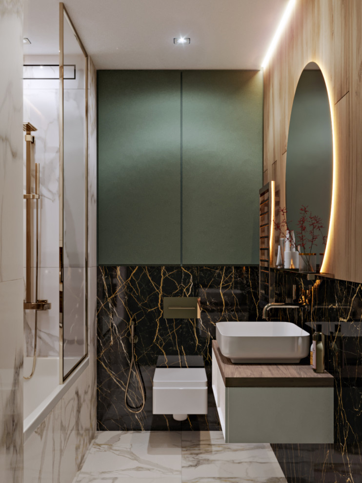 Дизайн проект квартиры 56 м2, Skyline, Казань, 2021г.