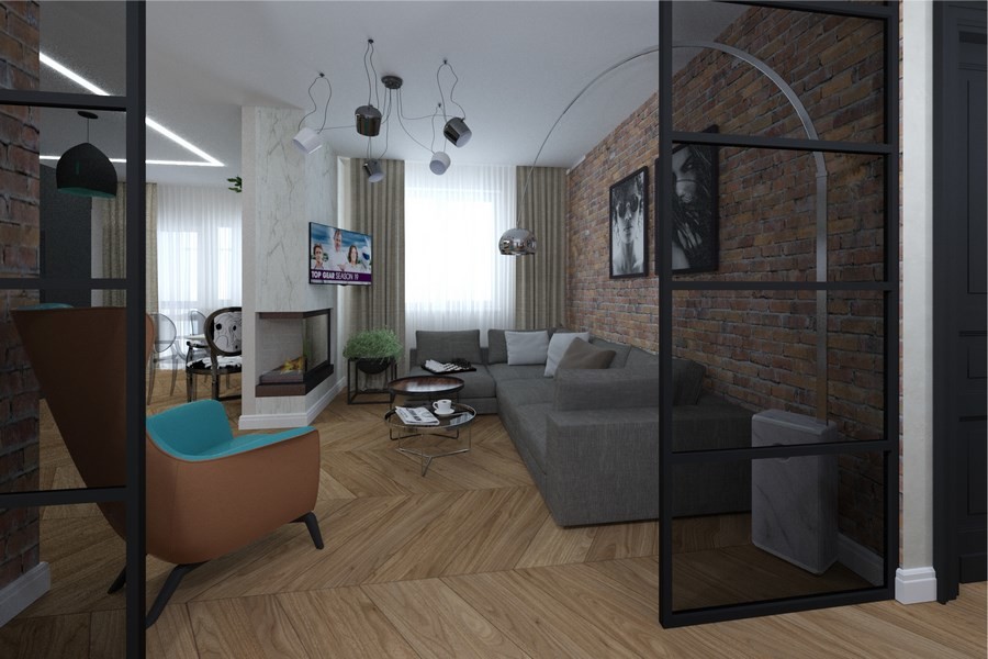 Лофт 62 м2 ЖК Адмирал