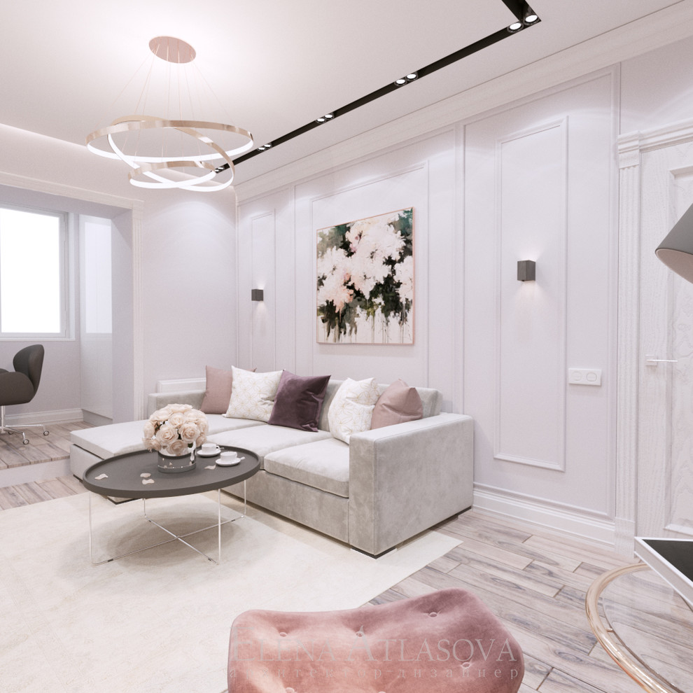 Гостиная с тремя зонами: для нее, для него и для совместного времяпровождения!