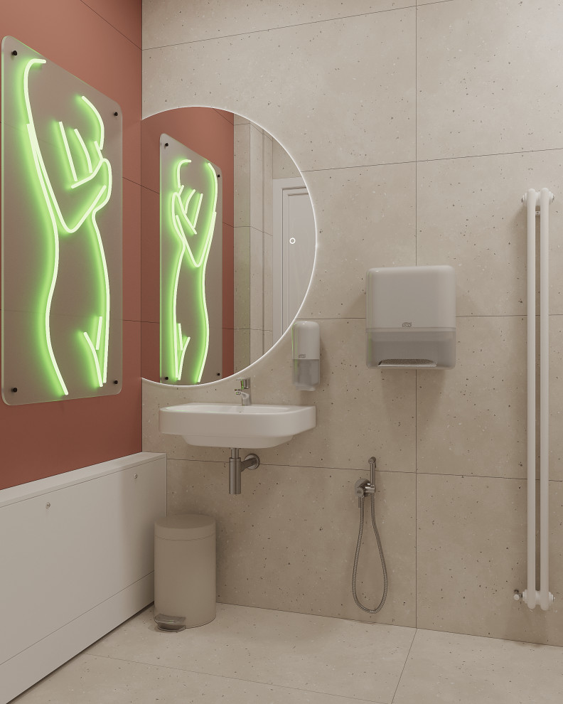 Яркие санузлы для медецинского центра