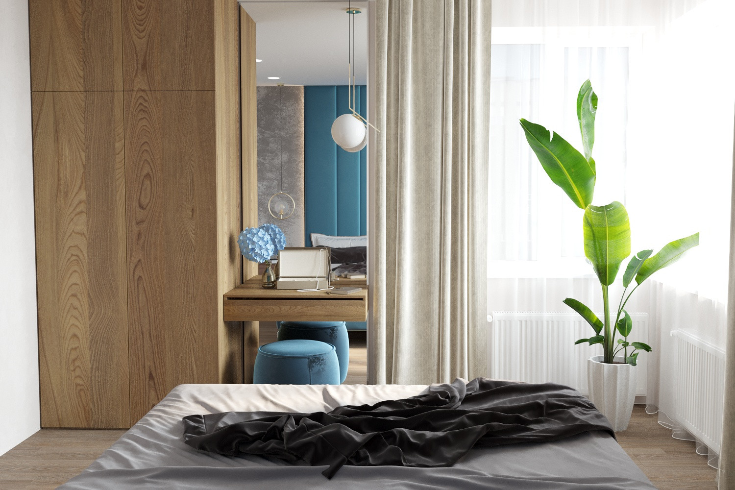 Обложка проекта: Двухкомнатная квартира для молодой пары