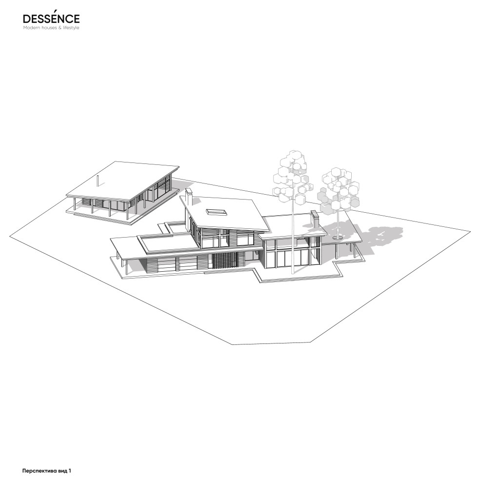 Дом из клееного бруса, экстерьер