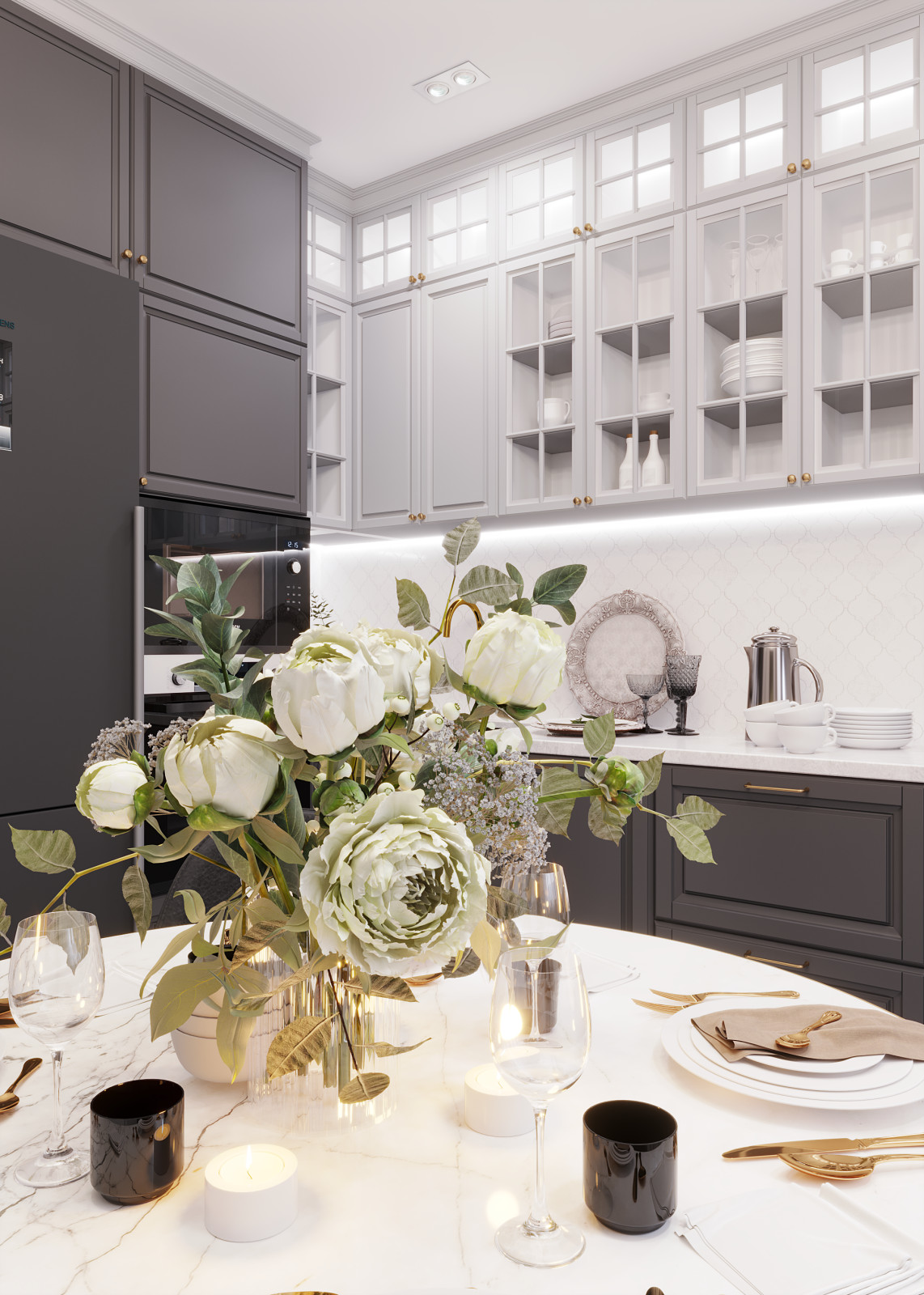 Обложка проекта: Кухня в стиле современной классики