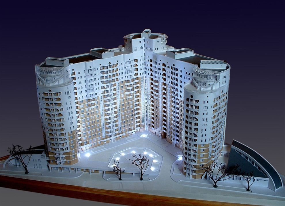 Архитектура в макете.