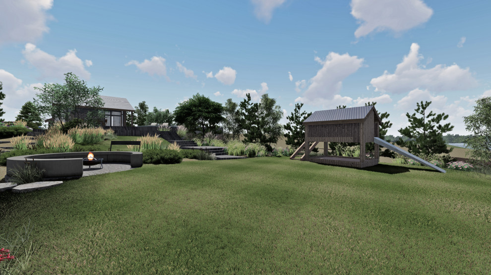 Ландшафт участка д.М.Куяш 2022г.